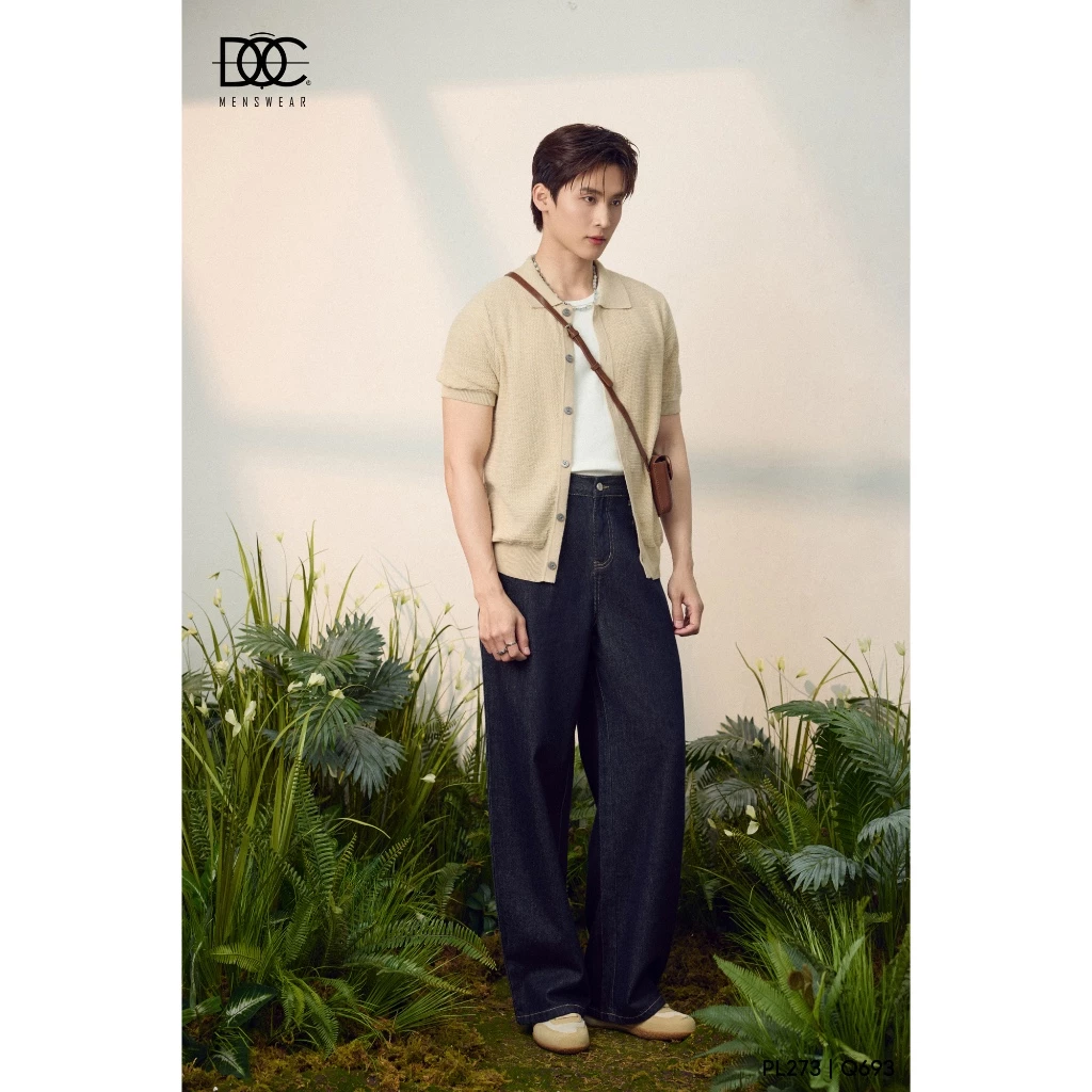Độc Menswear | Áo polo cài cúc cardigan len dệt kim 