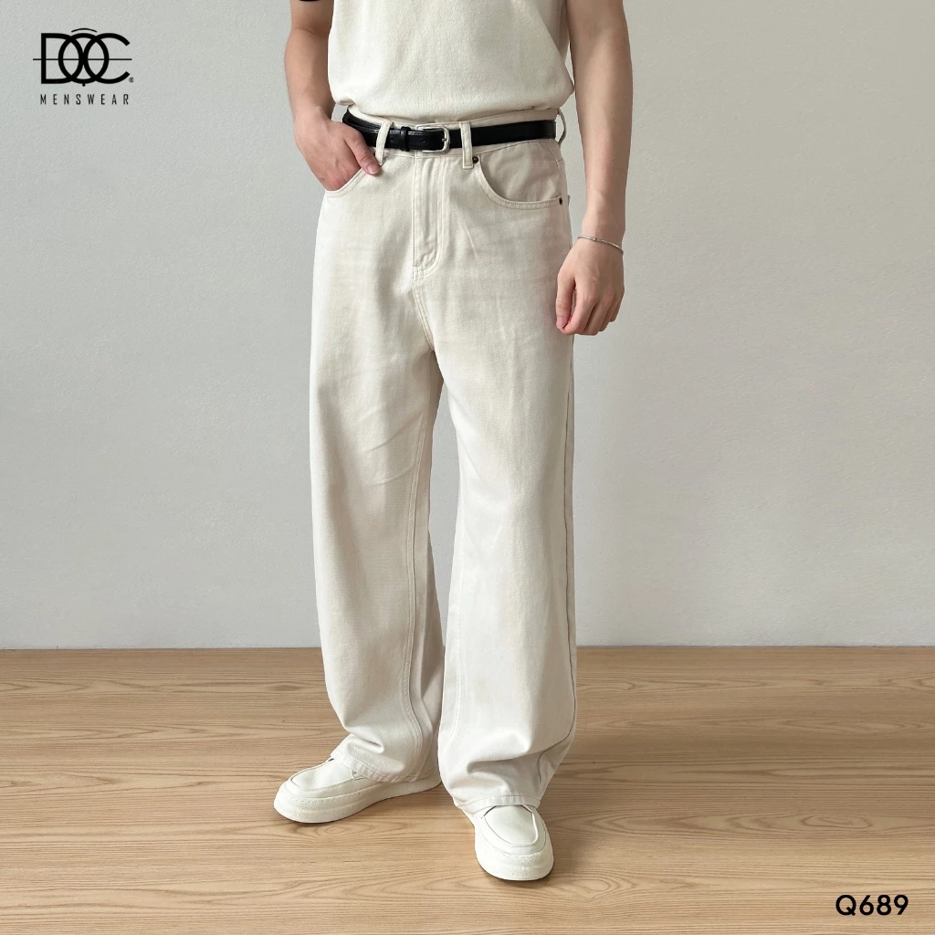 Độc Menswear | Quần jeans ống suông form rộng phủ giày