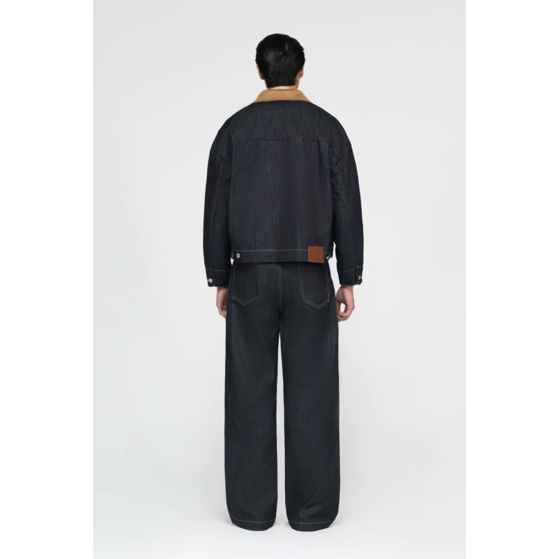 GIAN SAIGON | Quần Denim dáng suông, Màu Xanh indigo