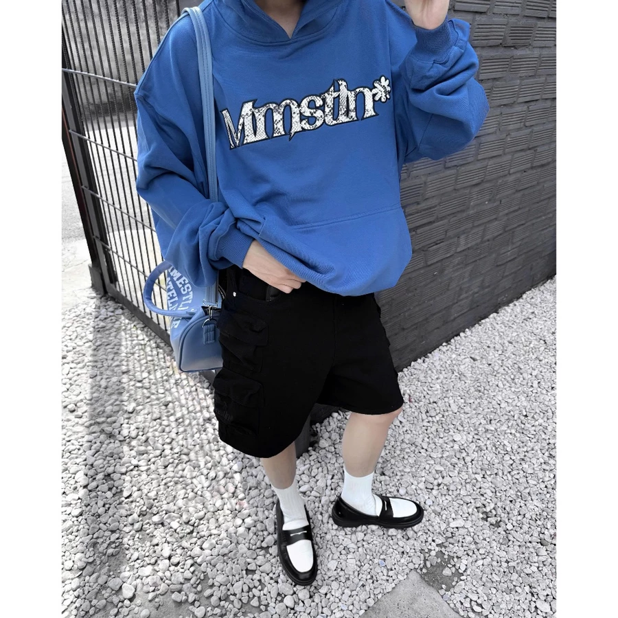 MMESTLINE | Quần "QUADRANT" CARGO Shorts Jeans Fit Premium Denim Wash