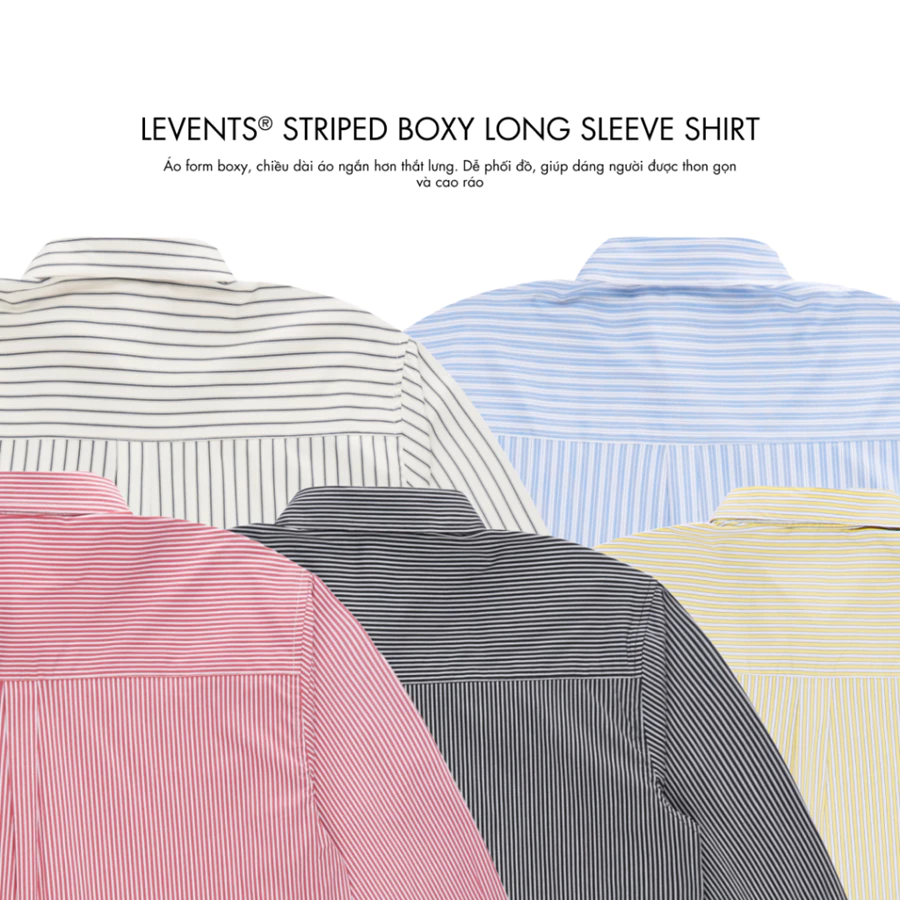 Levents® | Áo Sơ Mi Levents Striped Boxy Long Sleeve Shirt