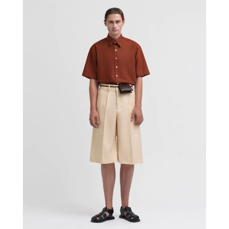 GIAN SAIGON | QUẦN SHORT DÁNG LỬNG, MÀU KEM