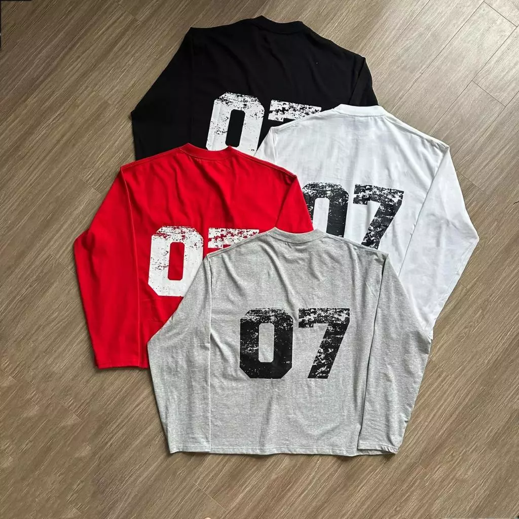 FABULOUS | Áo thun dài tay form boxy chất liệu cotton 2 chiều, in trước sau unisex nam nữ