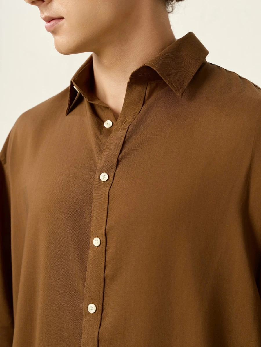 PEALO | Áo sơ mi nam chất liệu bạch đàn tencel