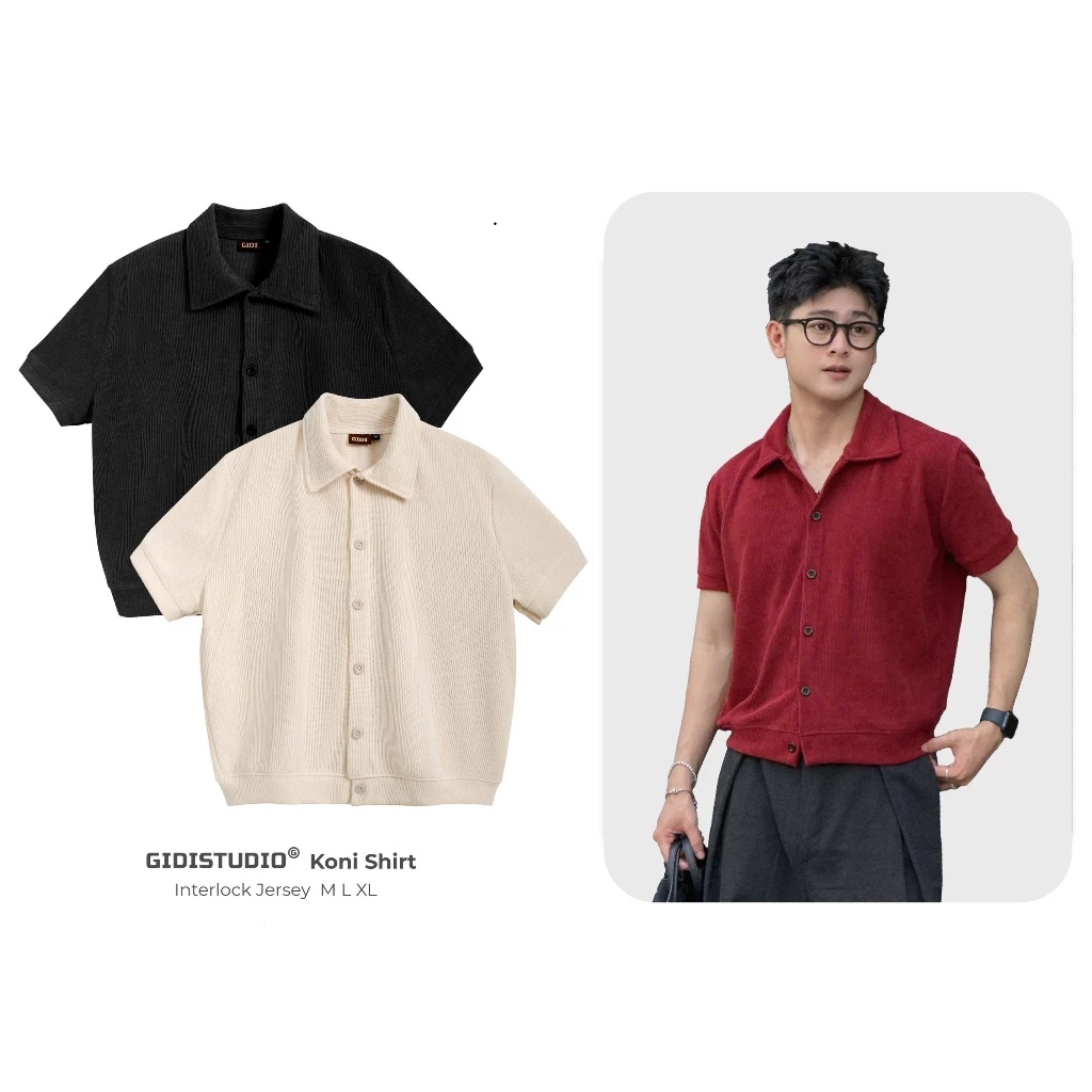 GIDISTUDIO | Áo Polo Len GIDISTUDIO Unisex  