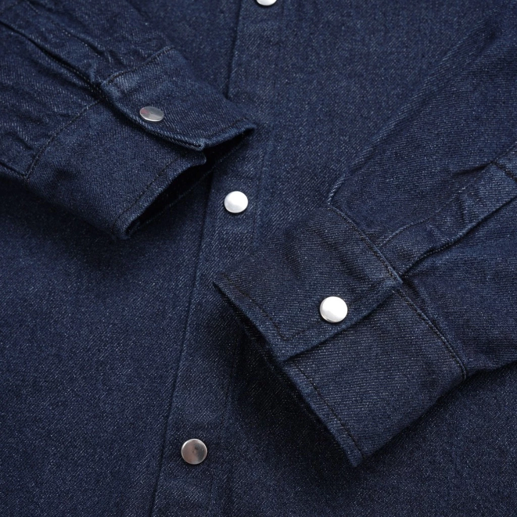 FABULOUS | Áo sơ mi denim form boxy unisex, chất liệu vải denim cao cấp dày dặn