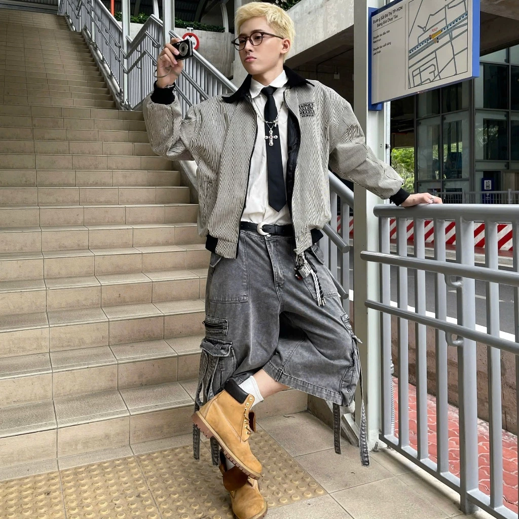 Calem.Club | Áo khoác kaki zipper jacket lót dù