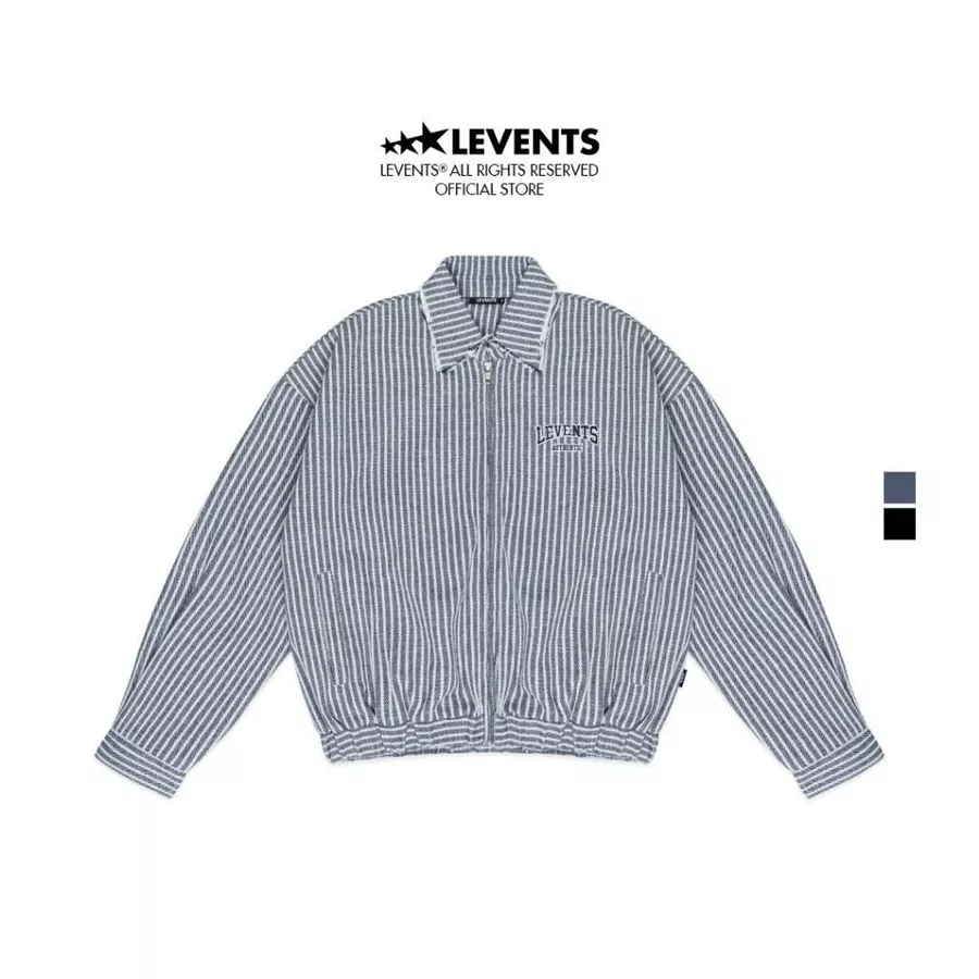 Levents® | Áo Khoác Levents Striped Boxy Khaki Jacket