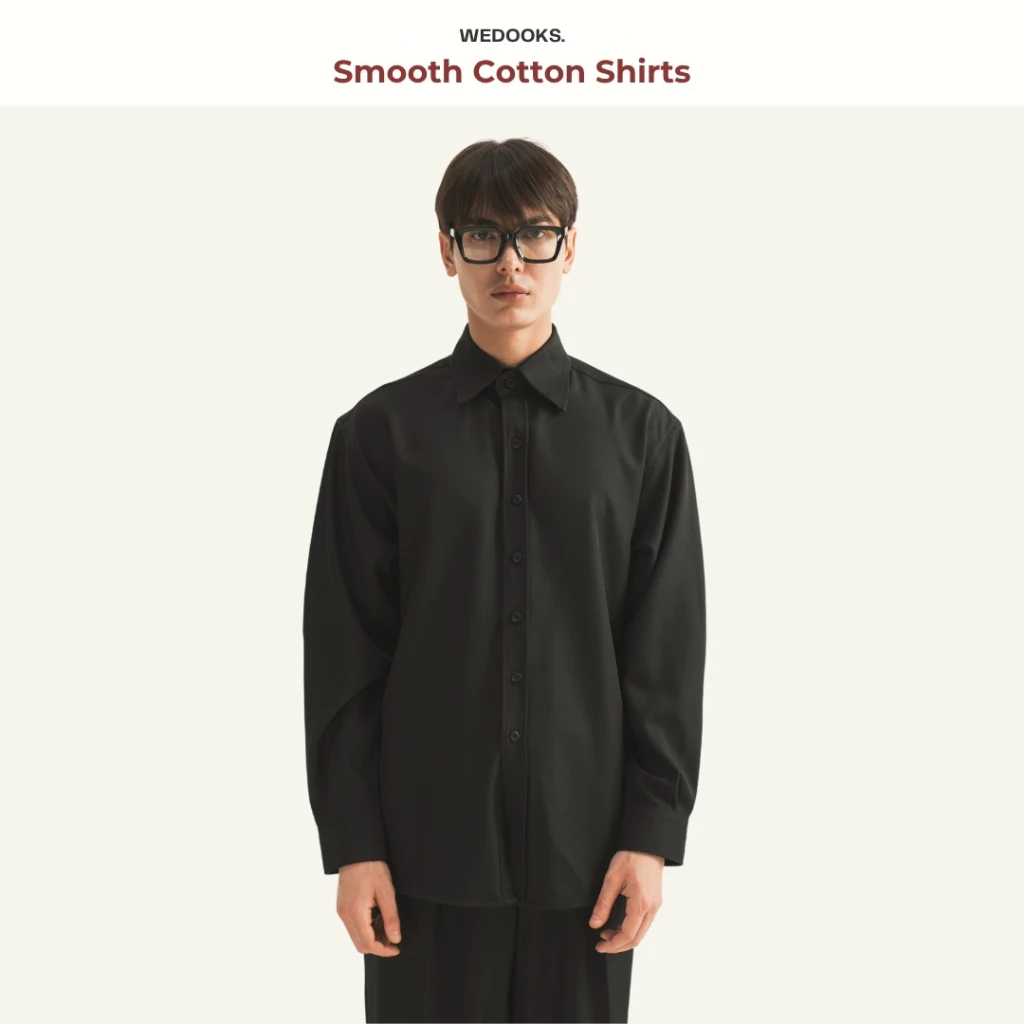 WEDOOKS | Áo sơ mi nam dài tay vải cotton Nhật smooth cotton shirts