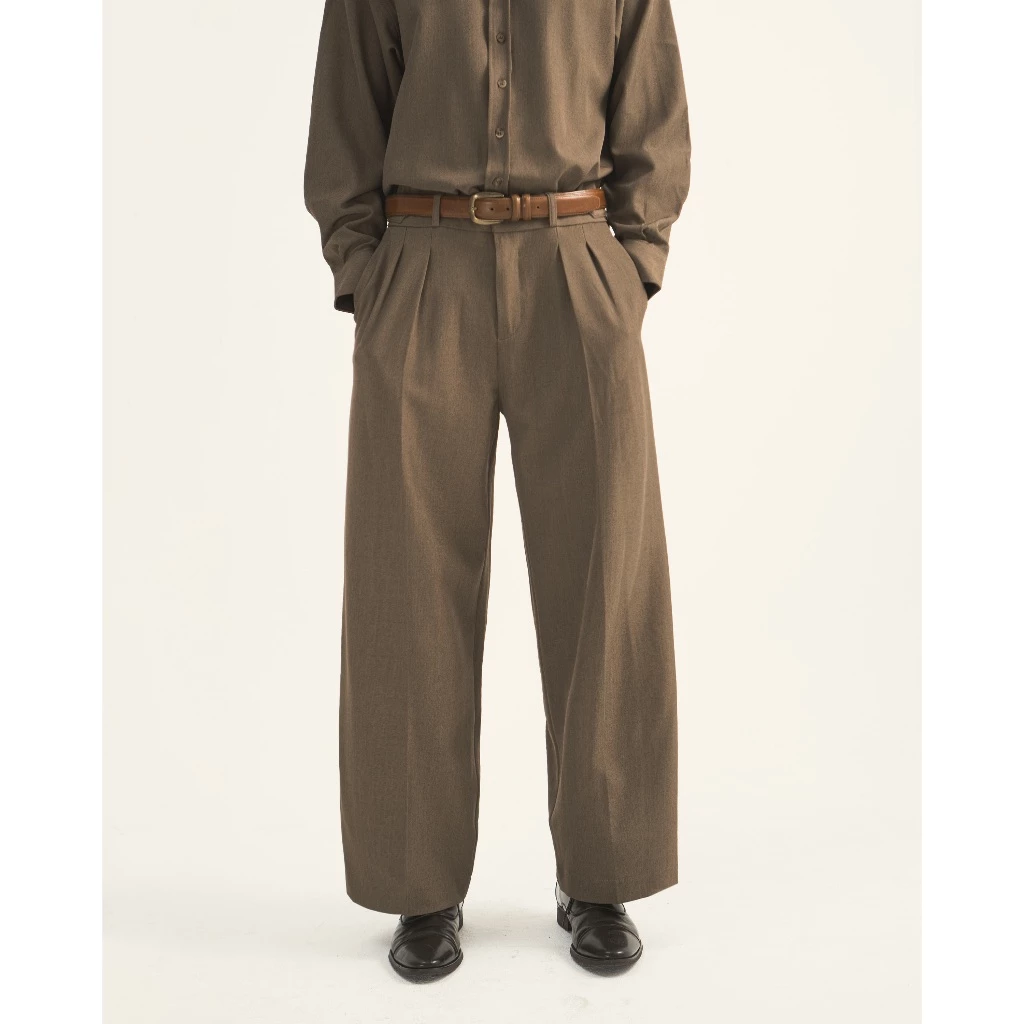 WEDOOKS | Quần tây nam ống rộng có side-tab tăng giảm độ rộng lưng quần side-tab wideleg trousers