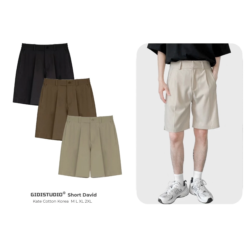 GIDISTUDIO | Quần short lưng chun 
