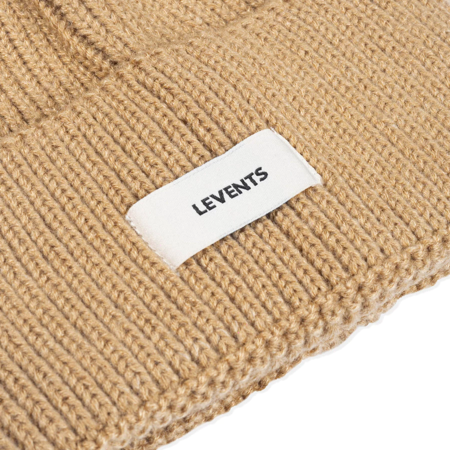 Levents® | Nón Beanie Len Levents/ Light Brown