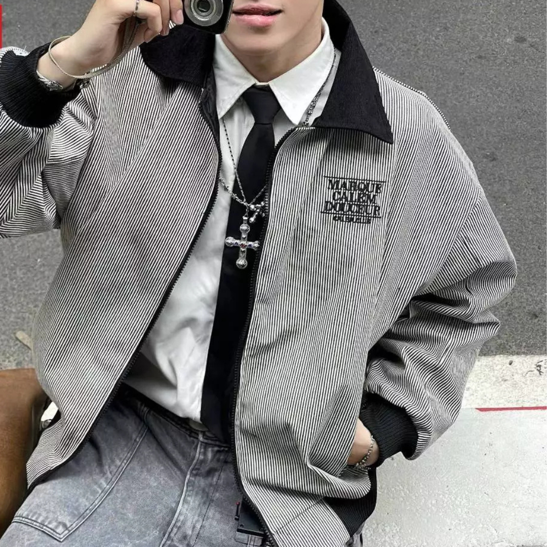 Calem.Club | Áo khoác kaki zipper jacket lót dù