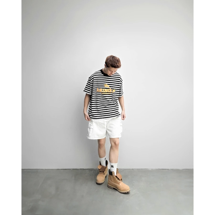 MMESTLINE | Quần "QUADRANT" CARGO Shorts Jeans Fit Premium Denim Wash