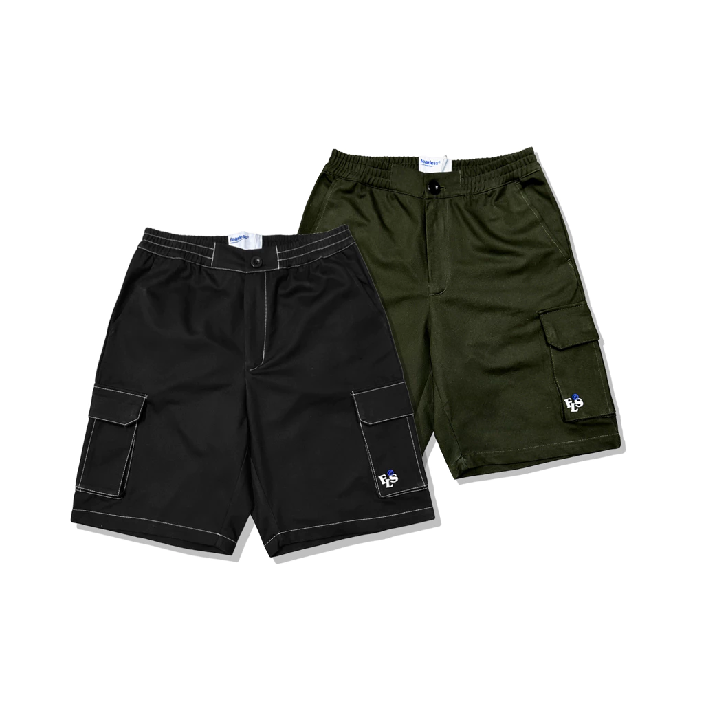 FEARLESS | Quần short túi hộp FEARLESS FLS logo vải kaki
