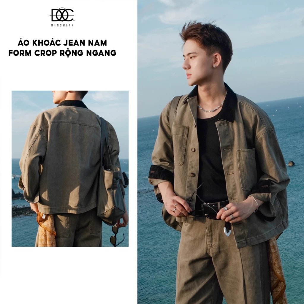 Độc Menswear | Áo khoác jean crop  
