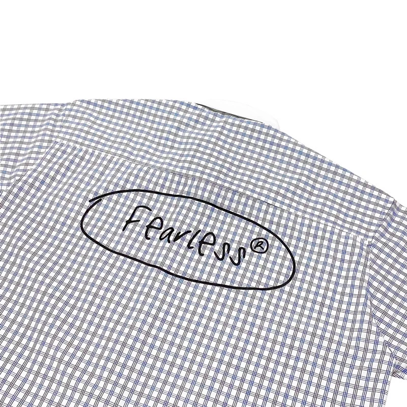 FEARLESS | Áo sơ mi tay ngắn FEARLESS Oval logo caro