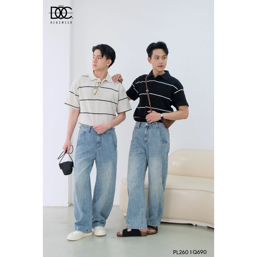 Độc Menswear | Áo polo kẻ ngang  
