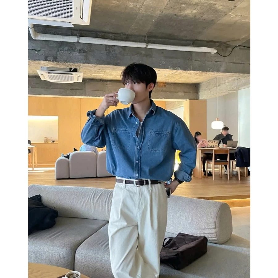 JACK LANE | Áo sơ mi dài tay Denim Allan