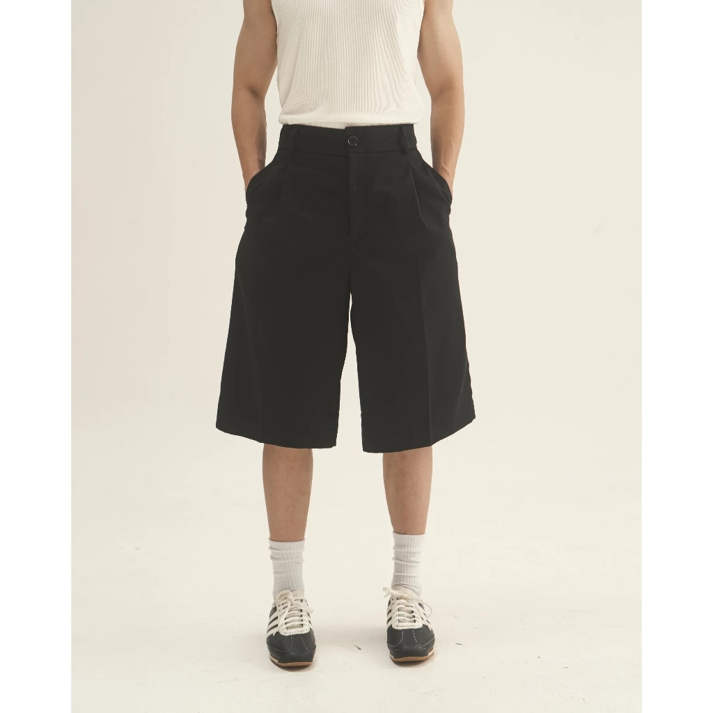WEDOOKS | Quần short kaki lửng ống suông rộng cutdown-on trousers