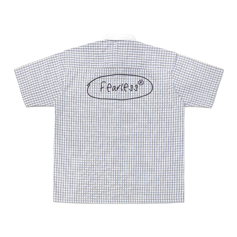 FEARLESS | Áo sơ mi tay ngắn FEARLESS Oval logo caro