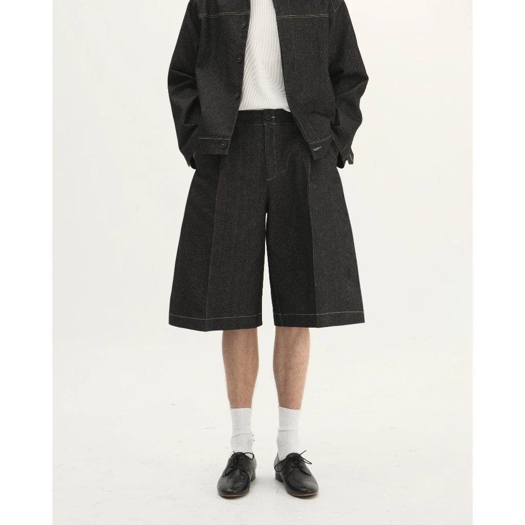 WEDOOKS | Quần short kaki lửng ống suông rộng cutdown-on trousers