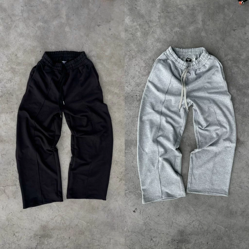 FABULOUS | Quần nỉ phối gân unisex, chất liệu vải chân cua cao cấp, form ống rộng tôn dáng