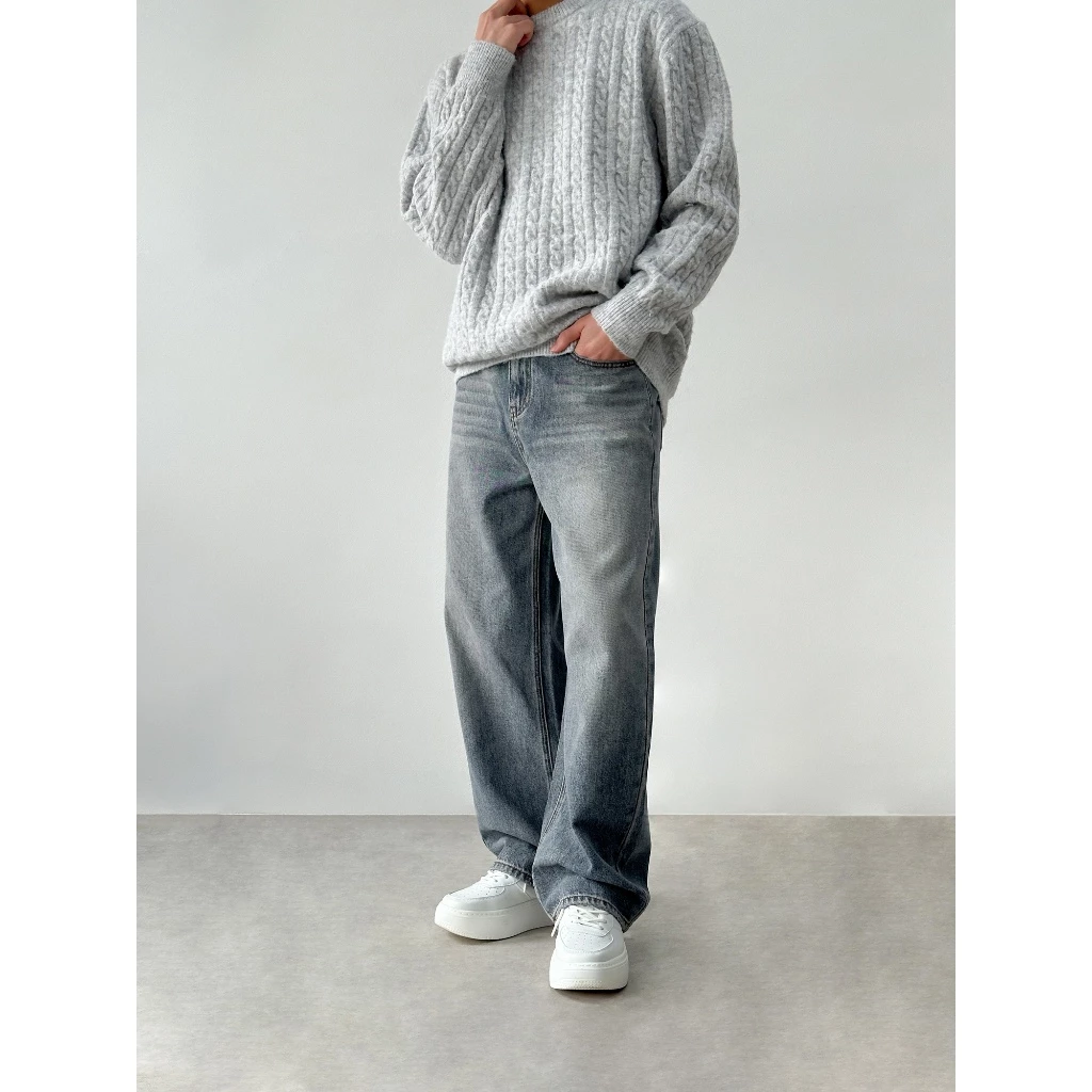 Độc Menswear | Quần jeans ống rộng form dài phủ giày