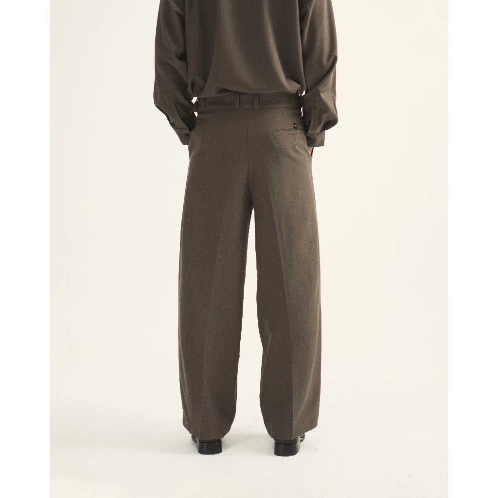 WEDOOKS | Quần tây nam ống rộng có side-tab tăng giảm độ rộng lưng quần side-tab wideleg trousers