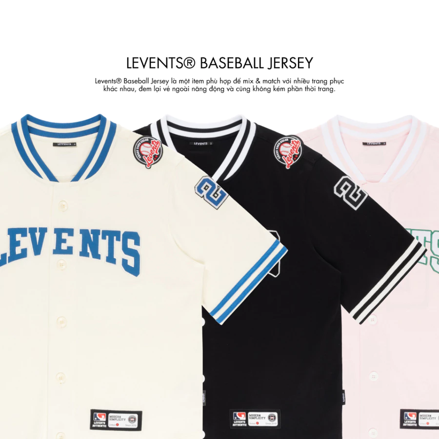 Levents® | Áo Jersey Levents Baseball