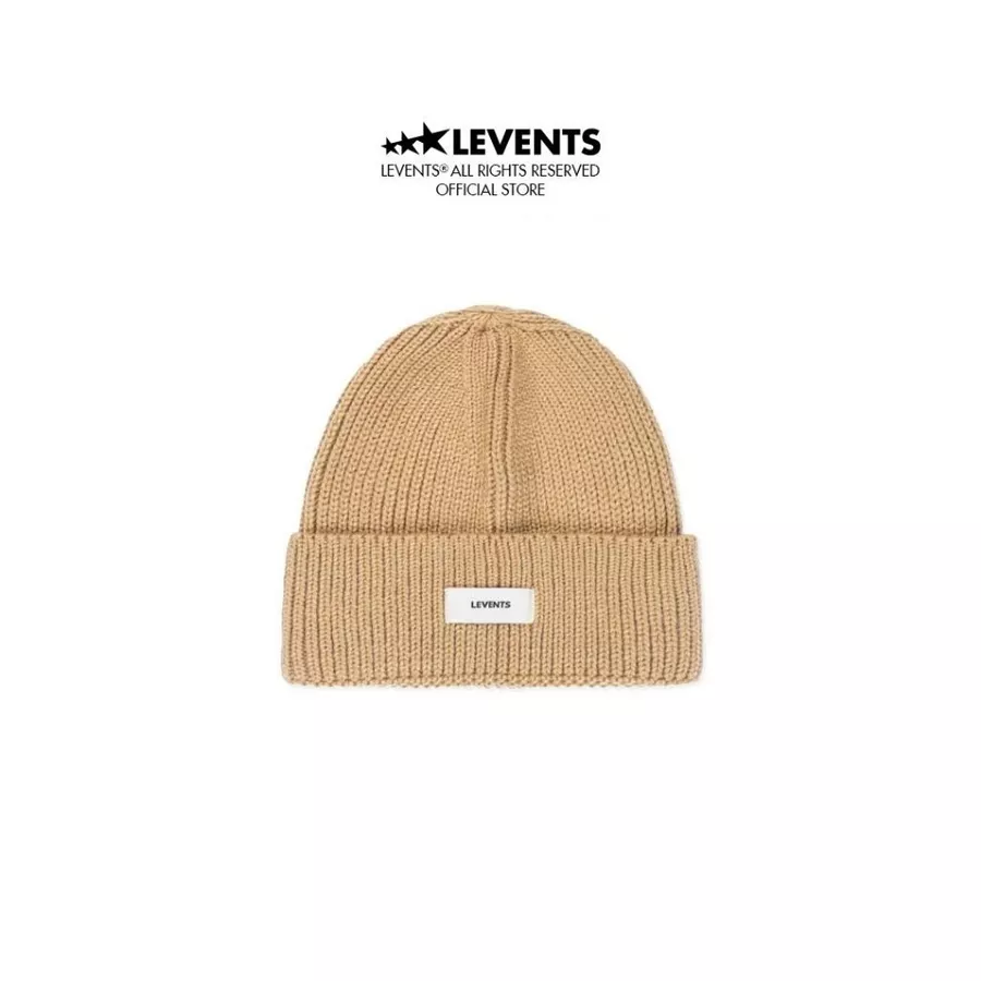 Levents® | Nón Beanie Len Levents/ Light Brown
