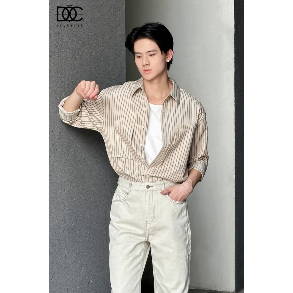 Độc Menswear | Sơ mi kẻ dọc cotton  
