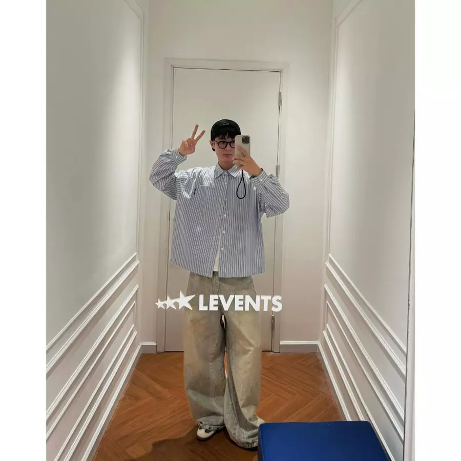 Levents® | Áo Sơ Mi Levents Striped Boxy Long Sleeve Shirt