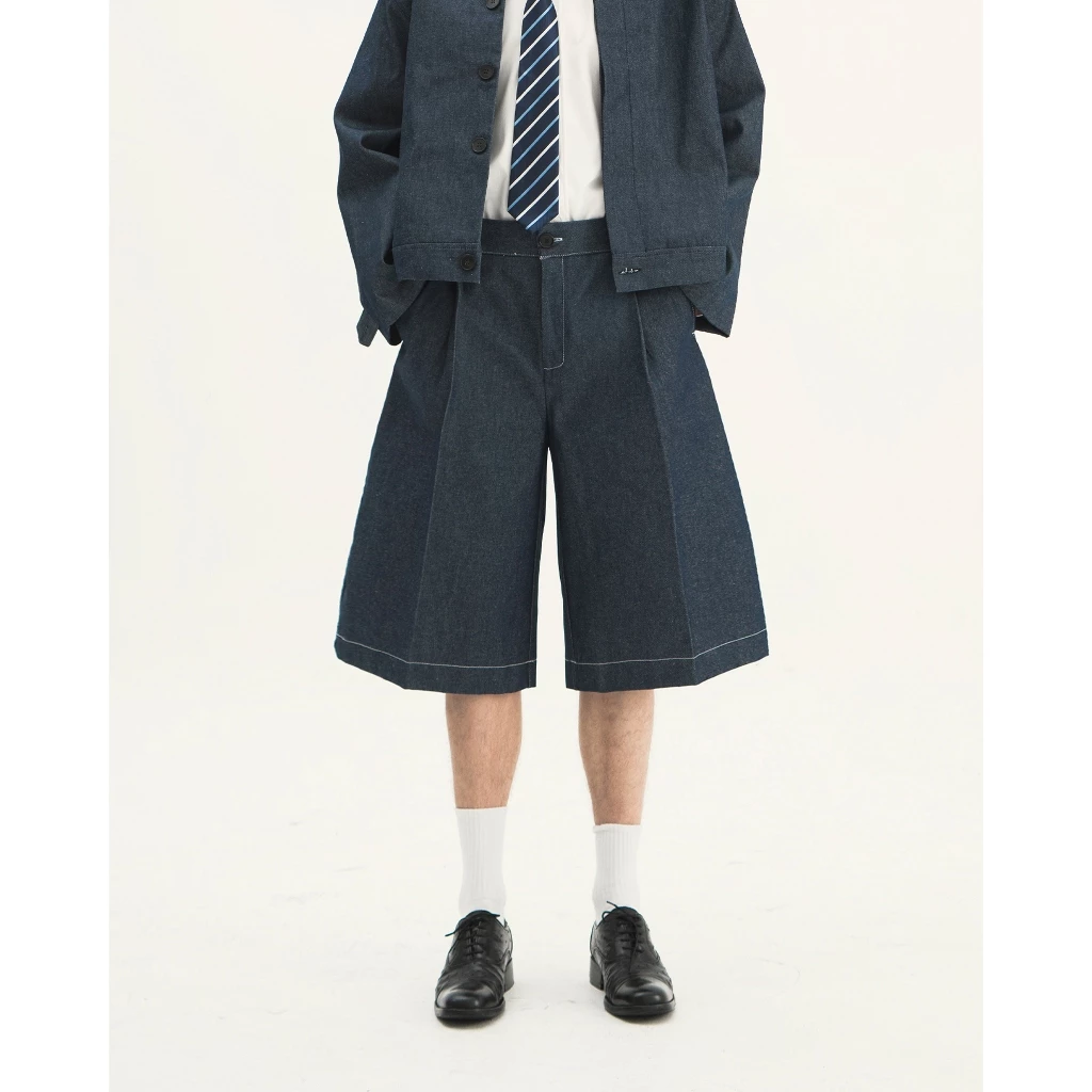 WEDOOKS | Quần short kaki lửng ống suông rộng cutdown-on trousers