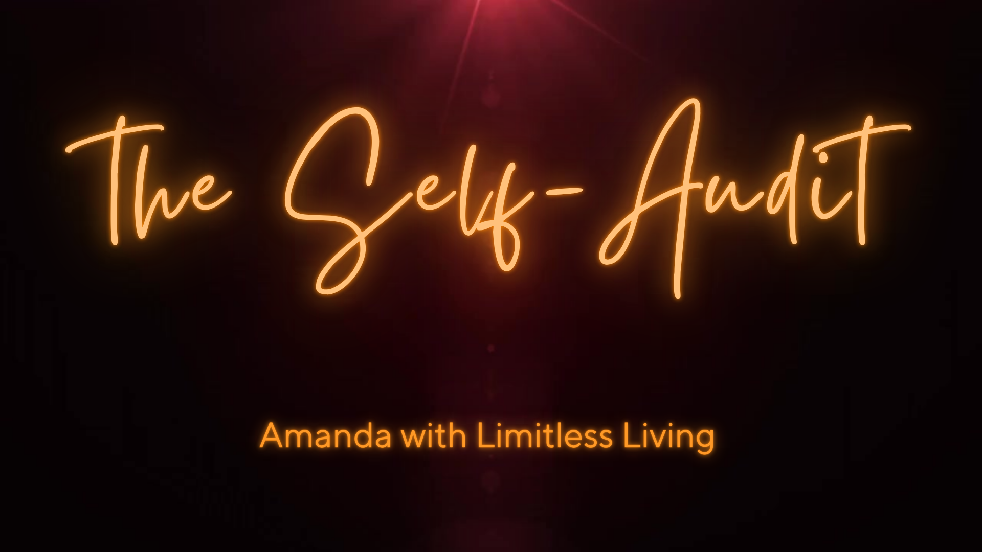 Limitless Living - The Self Audit Worksheet and Journal