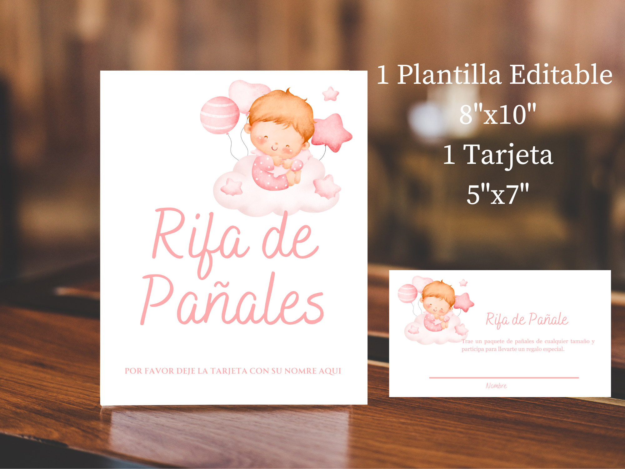 Cartel de Rifa de Pañales