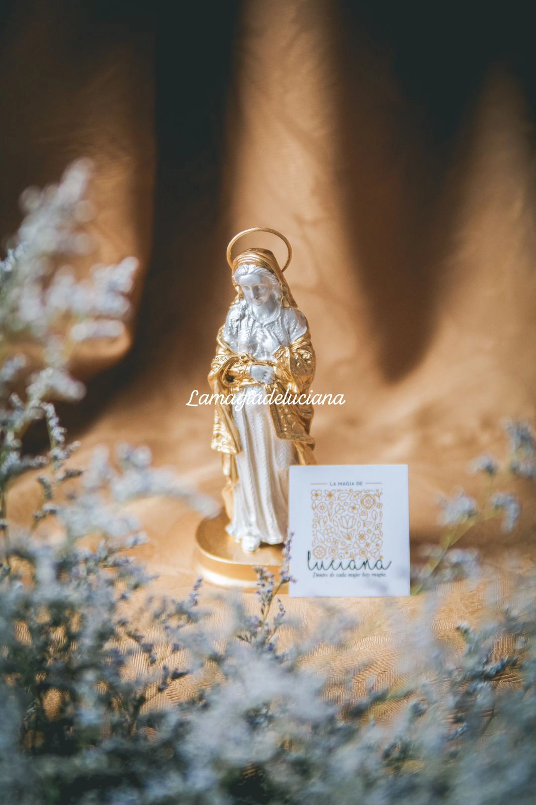 Virgen de la Dulce Espera en Resina (14 cm)
