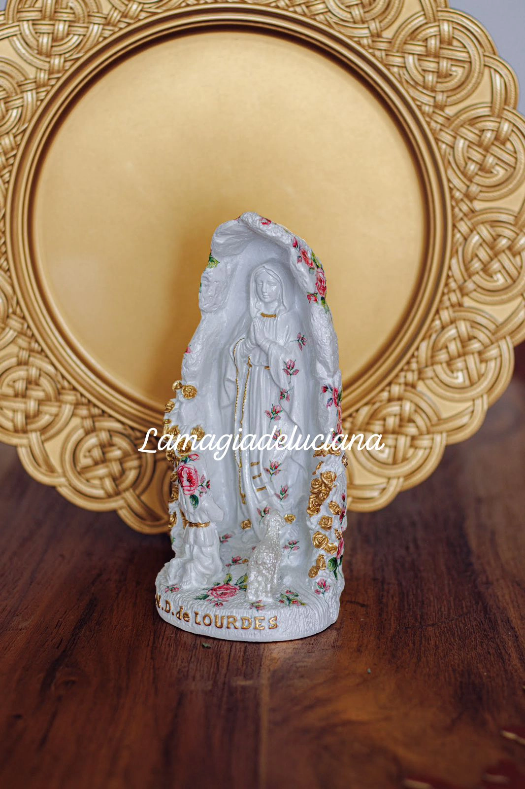 Virgen de Lourdes en Resina (22 cm)