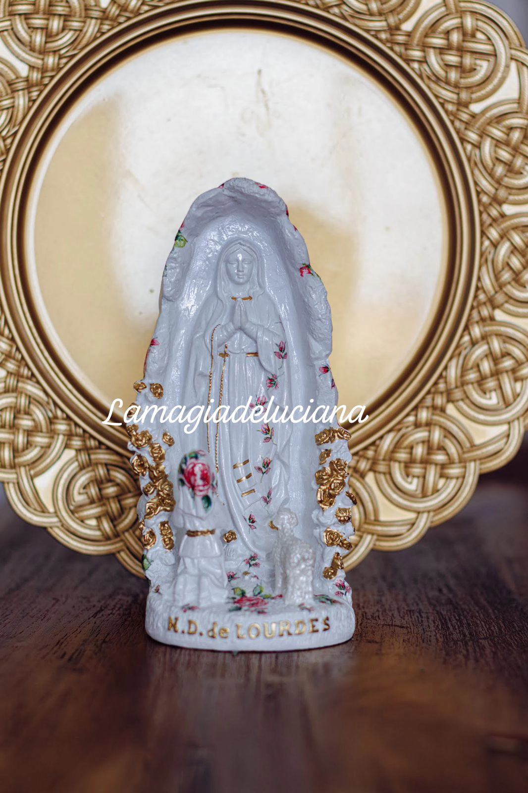 Virgen de Lourdes en Resina (22 cm)