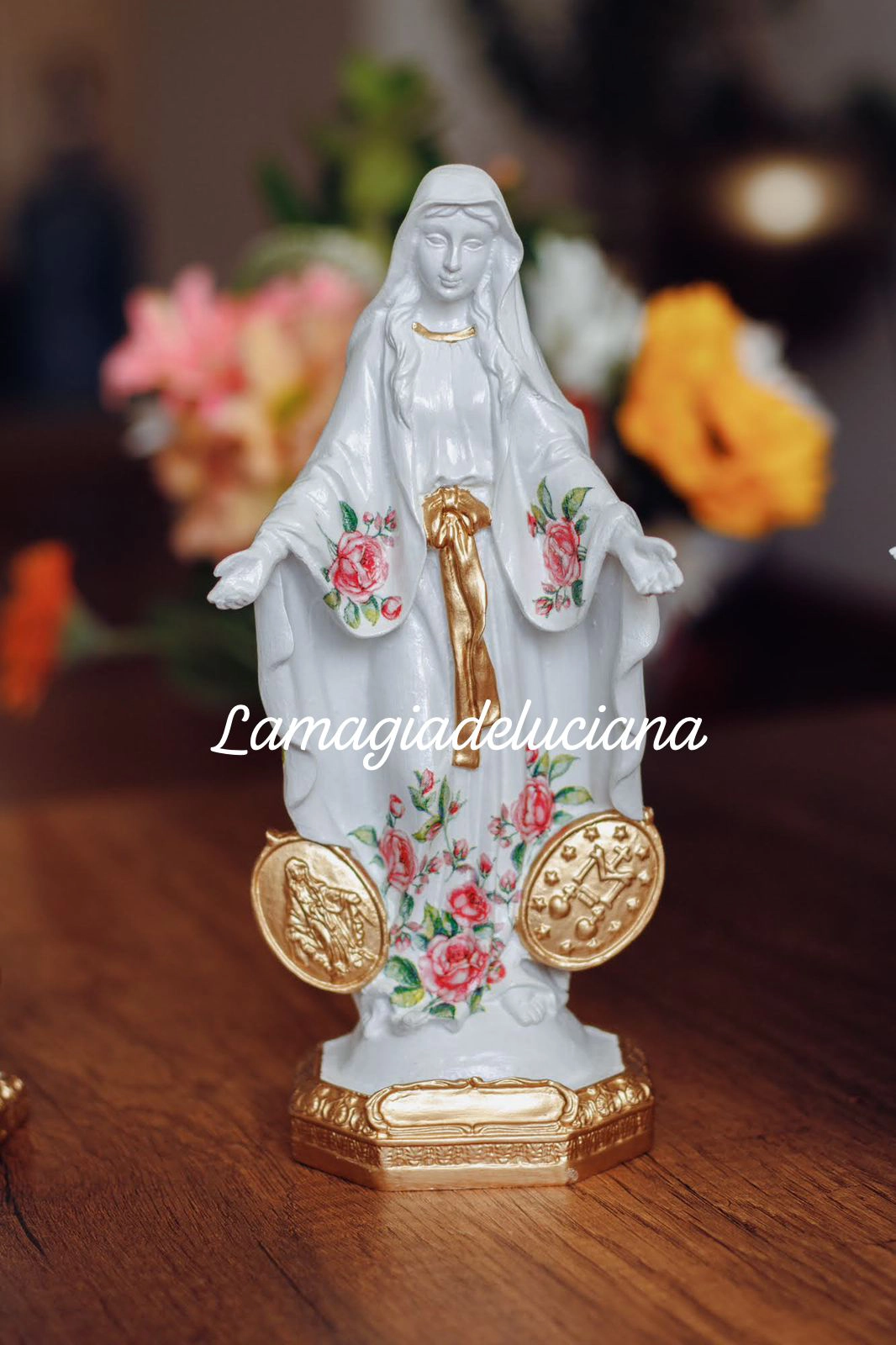 Virgen Milagrosa en Resina (22 cm)