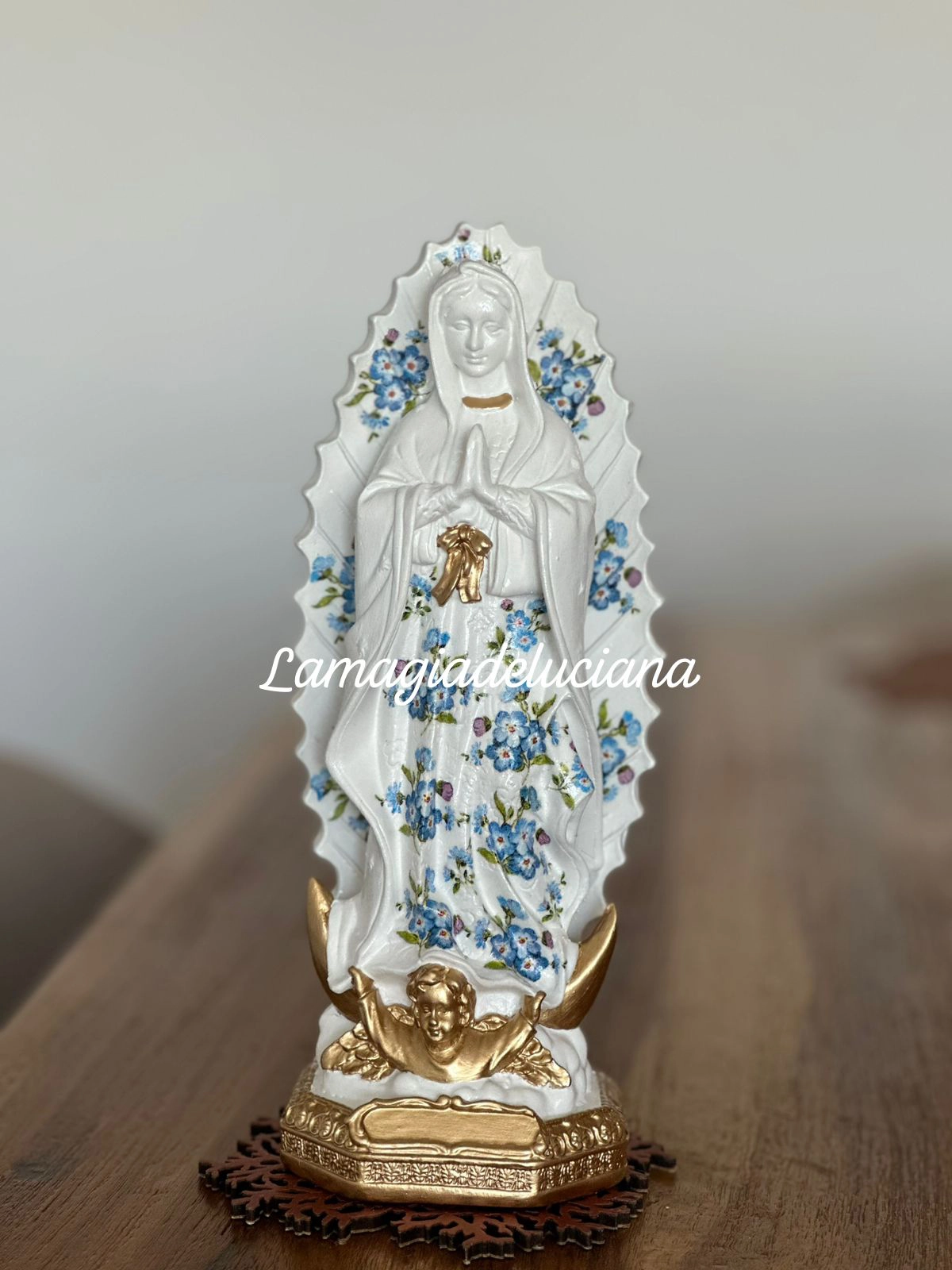 Virgen de Guadalupe en Resina (22 cm)