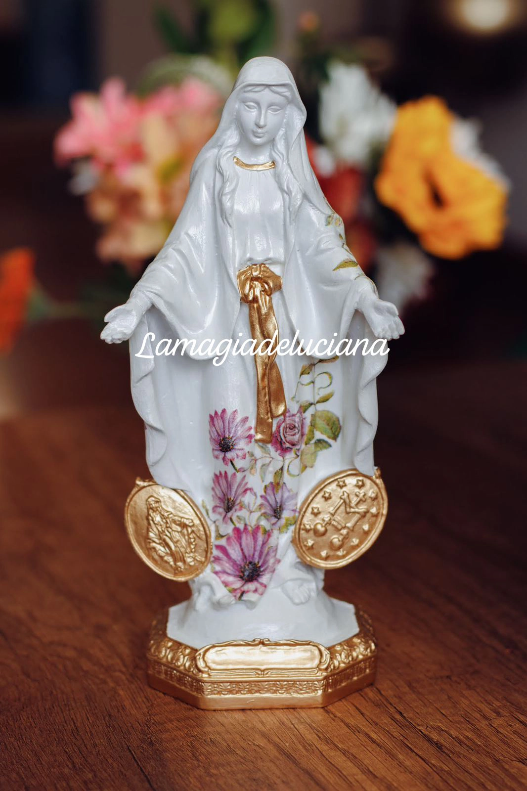 Virgen Milagrosa en Resina (22 cm)