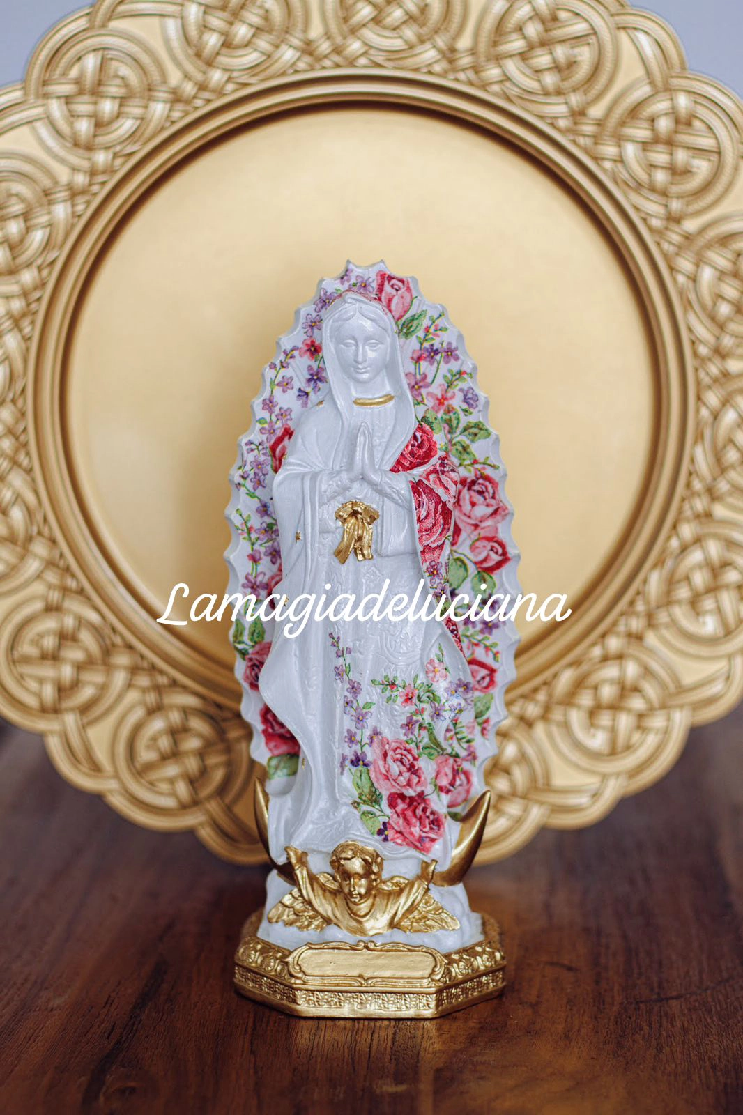 Virgen de Guadalupe en Resina (22 cm)