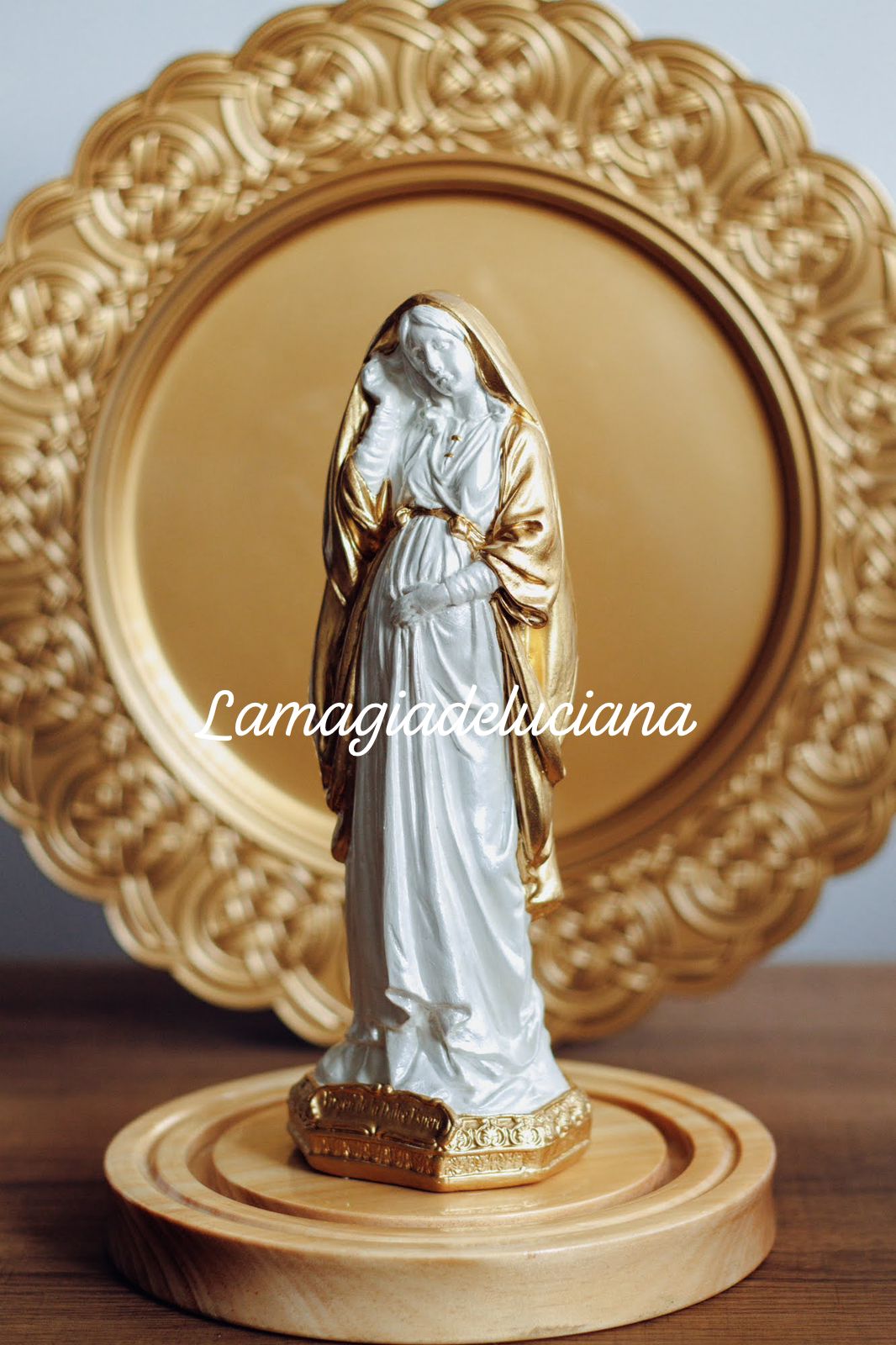 Virgen de la Dulce Espera en Yeso (22 cm)