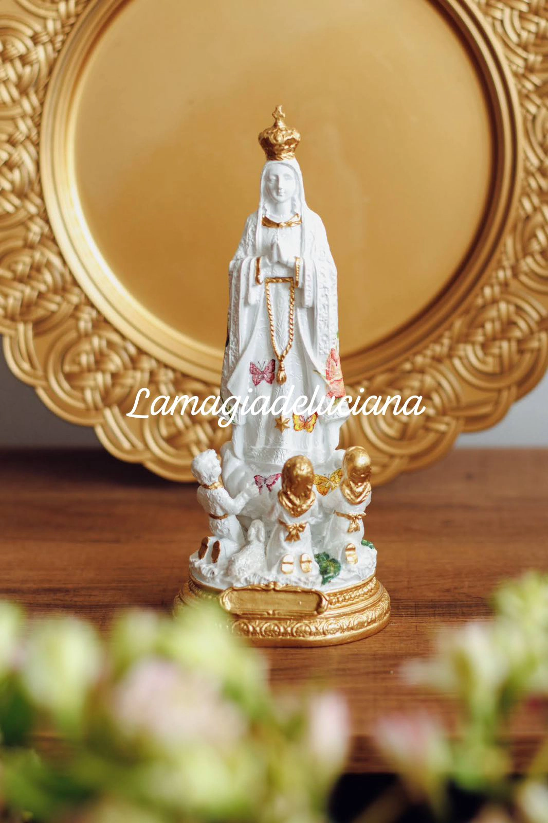 Virgen de Fátima en Resina (20 cm)