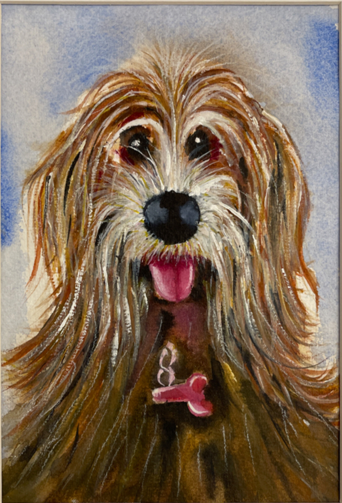 Hand-Painted Dog Portrait