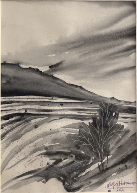 Monochrome Landscape Painting