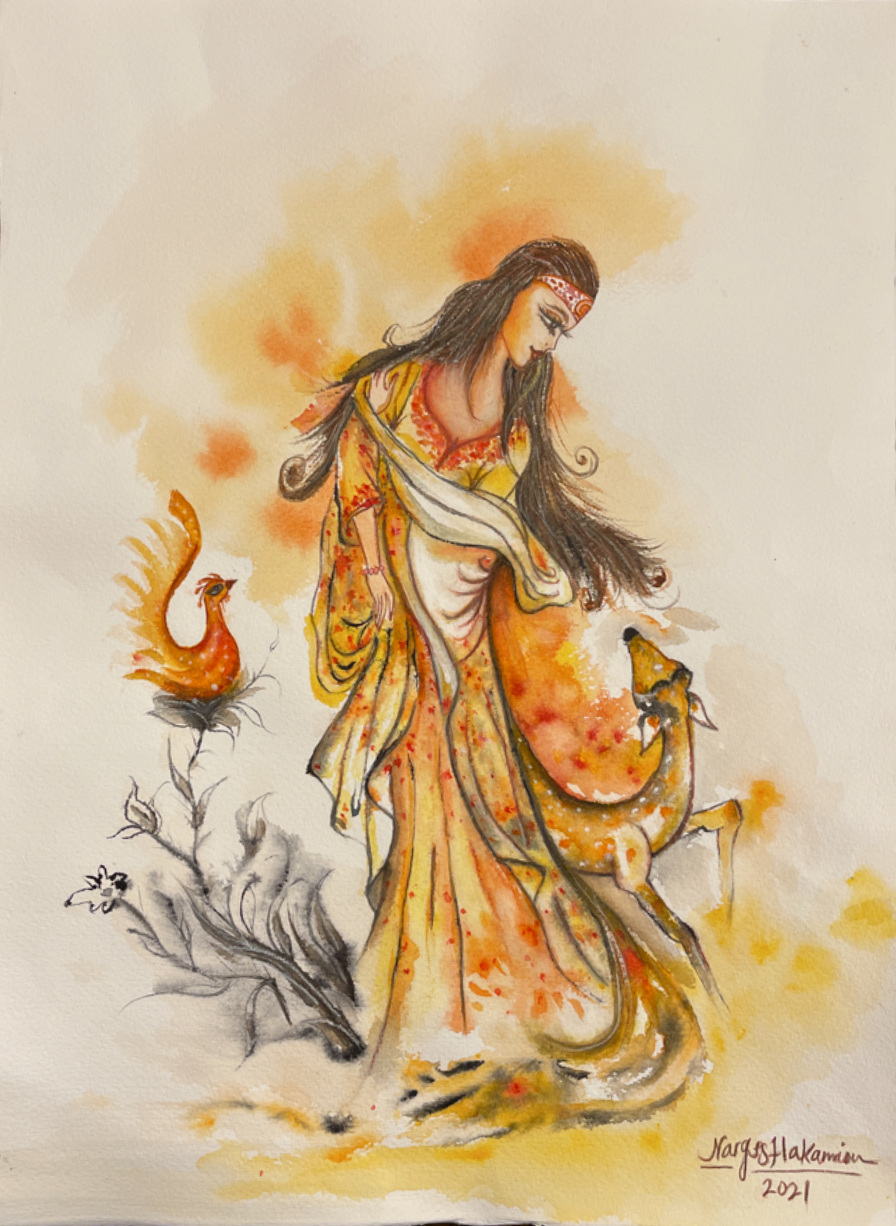 Hand-Painted Art Piece