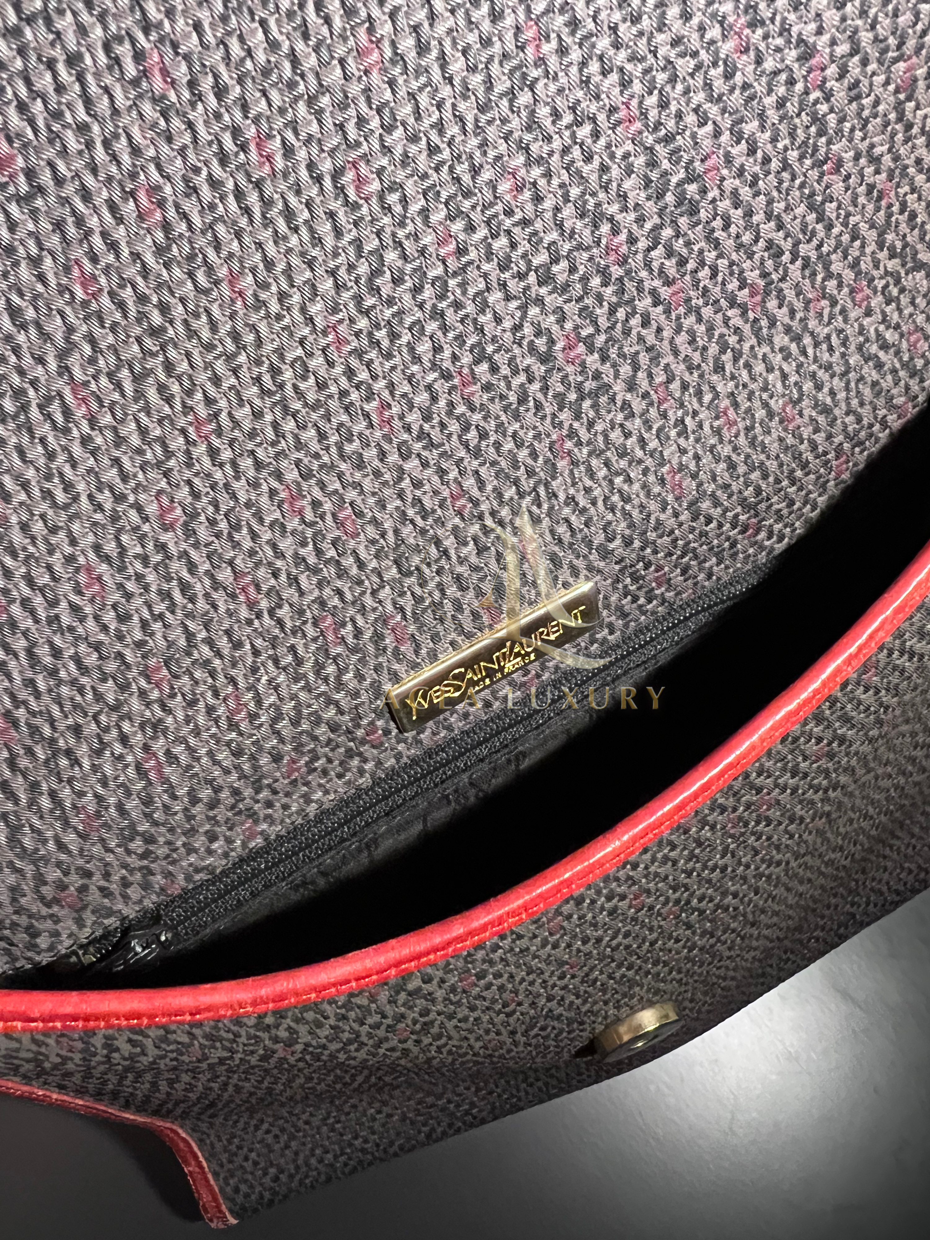  YSL Waxed Canvas Crossbody Bag