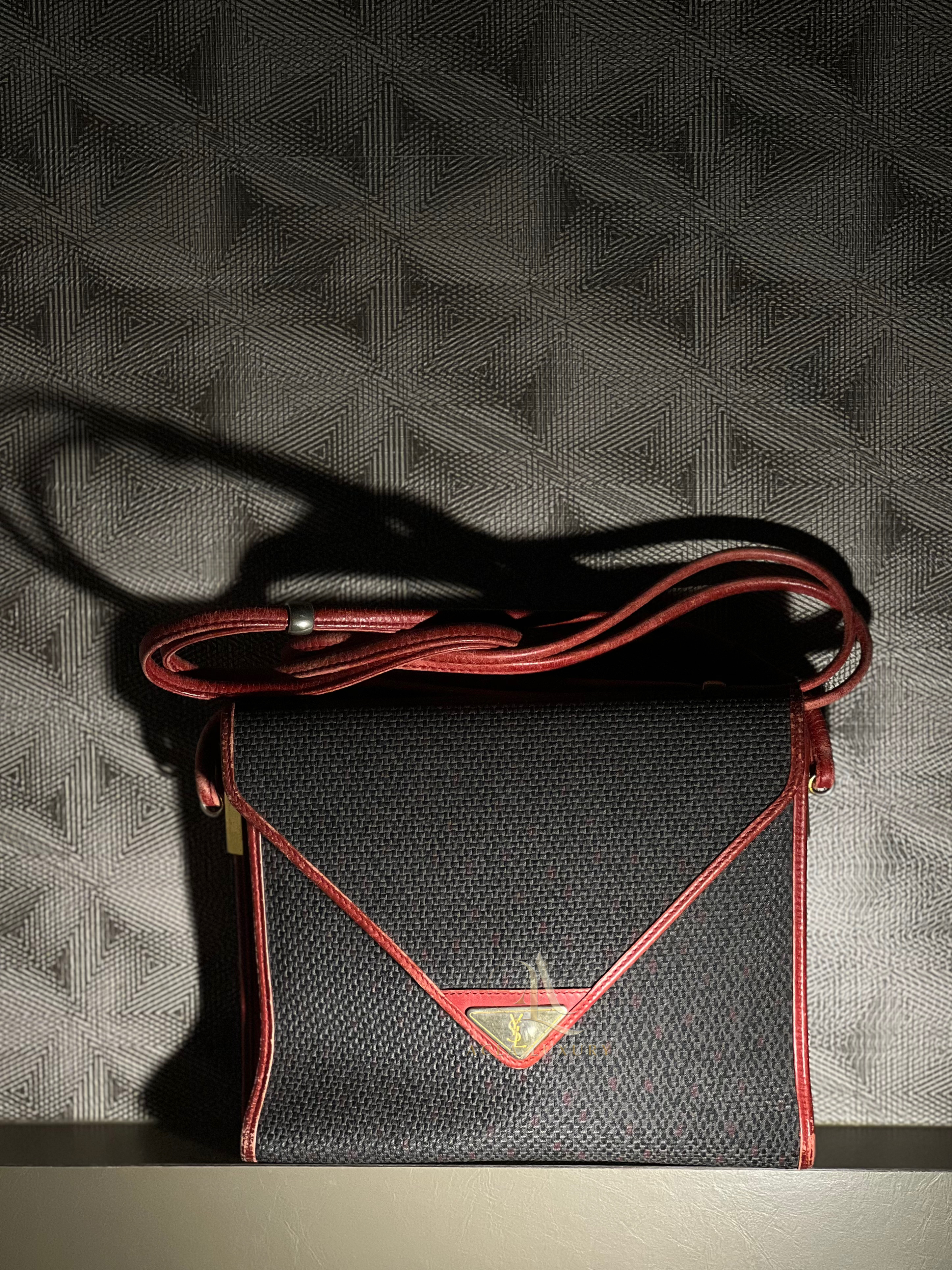 YSL Waxed Canvas Crossbody Bag